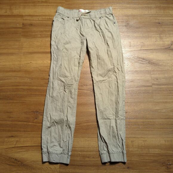 Levis Joggers Boys Large 12-13 yrs Tan Khaki Ripstop Drawstring Pants Casual - Picture 1 of 12